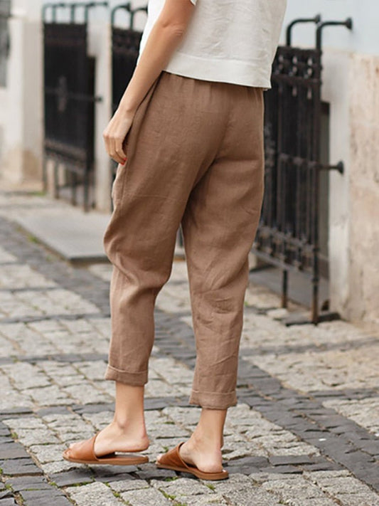 Zephyr | Loose Fit Taschen Leinenhosen Damenbekleidung