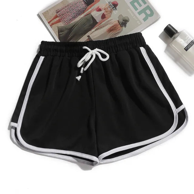 Zephyr| Damen Streifenshorts mit atmungsaktivem, elastischem Bund
