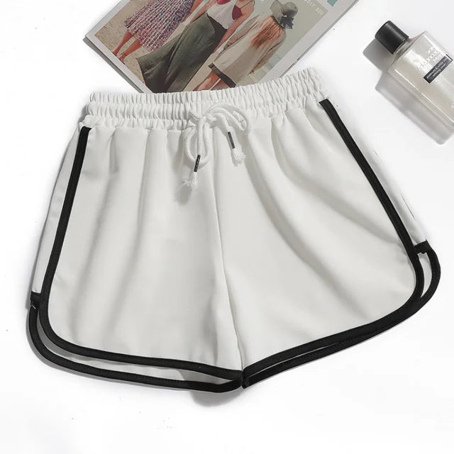 Zephyr| Damen Streifenshorts mit atmungsaktivem, elastischem Bund