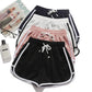 Zephyr| Damen Streifenshorts mit atmungsaktivem, elastischem Bund