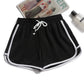 Zephyr| Damen Streifenshorts mit atmungsaktivem, elastischem Bund