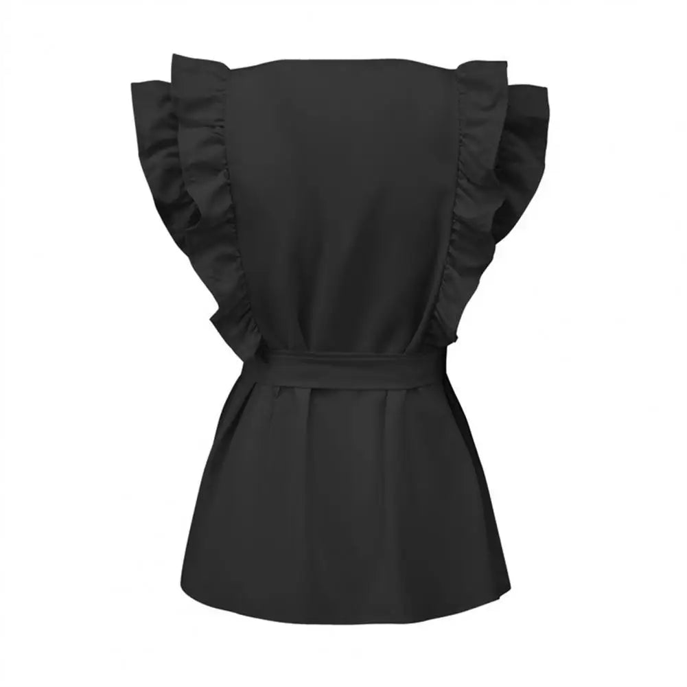 Zephyr | Bluse mit Rüschenärmeln und Gürtel