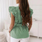 Zephyr | Bluse mit Rüschenärmeln und Gürtel
