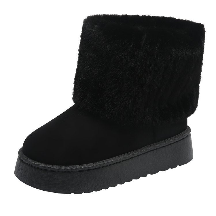 Zephyr | Damen Winter Hausschuhe - Stiefel mit Plüschfutter und robuster Sohle