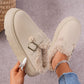 Zephyr | Hausschuhe - Damen Hausschuhe mit Sherpa-Futter und Riemendetail