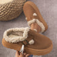 Zephyr | Hausschuhe - Damen Hausschuhe mit Sherpa-Futter und Riemendetail