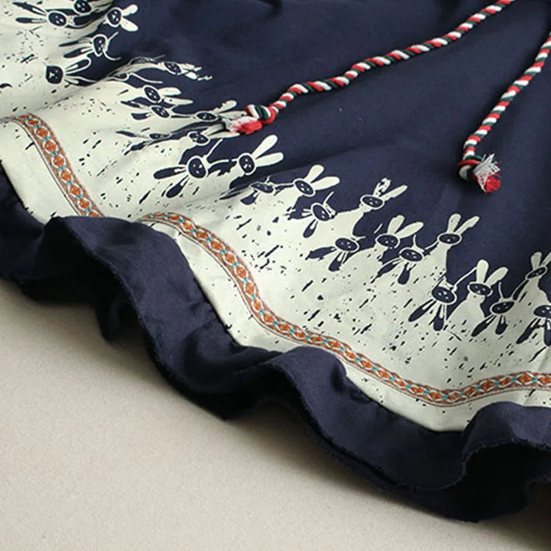 Zephyr | Haschenohren Druck Mantel Sweatshirt