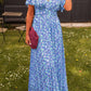 Zephyr| Langes Kleid mit V-Ausschnitt
