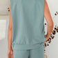 Zephyr | Damen Ärmelloses Polo-Shirt und Shorts Set in Einfarbigem Design