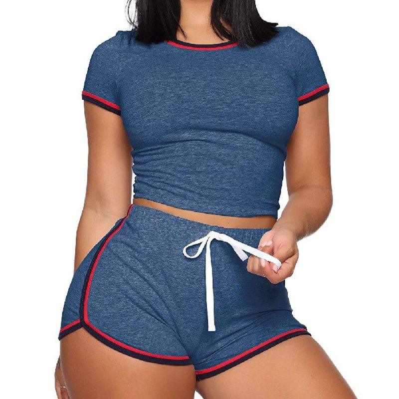 Zephyr | Crop-Top- und Shorts-Set Für Frauen