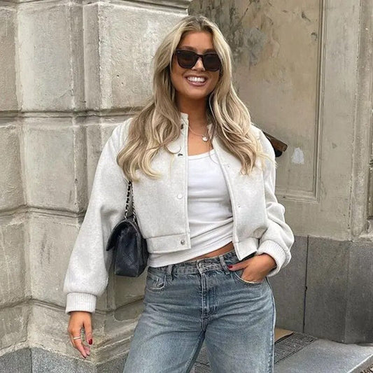 Zephyr - Damen cropped Bomberjacke für lässigen Streetstyle