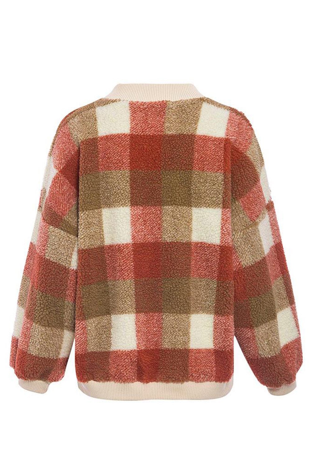 Zephyr Loose Lambswool Plaid Pullover
