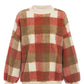 Zephyr Loose Lambswool Plaid Pullover