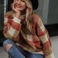 Zephyr Loose Lambswool Plaid Pullover