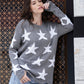 Zephyr Rundhals Star Lockere Sweatshirt