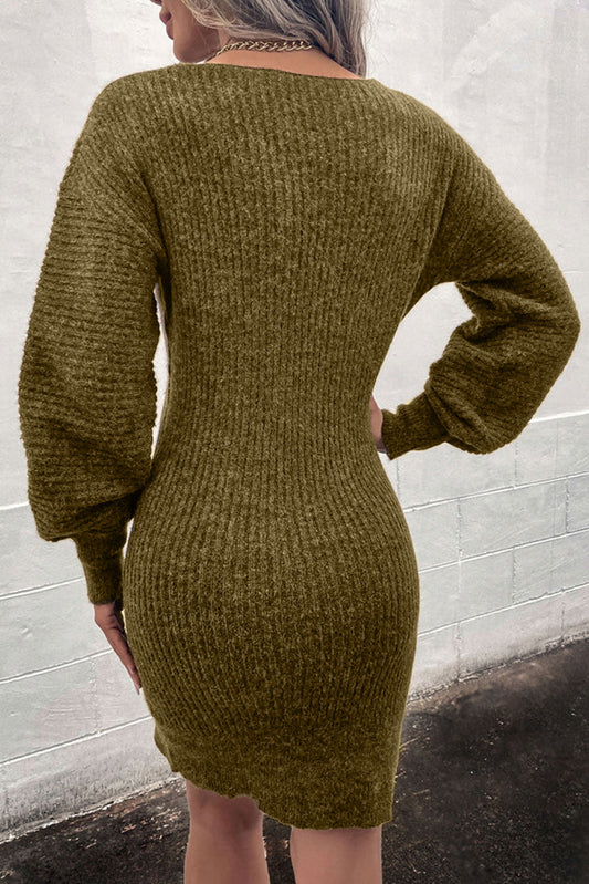 Zephyr | Midikleid mit Hohem Kragen Für Frauen